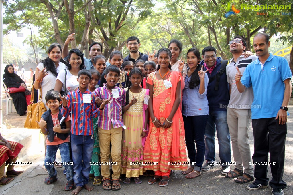 Chiguru - Fun Activity Day for Poor Children from Govt. Schools by Youth For Seva at Narayanamma Women's Engineering College