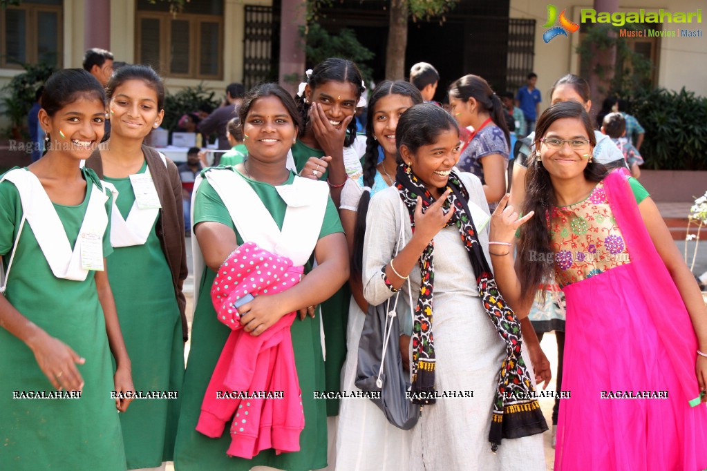 Chiguru - Fun Activity Day for Poor Children from Govt. Schools by Youth For Seva at Narayanamma Women's Engineering College