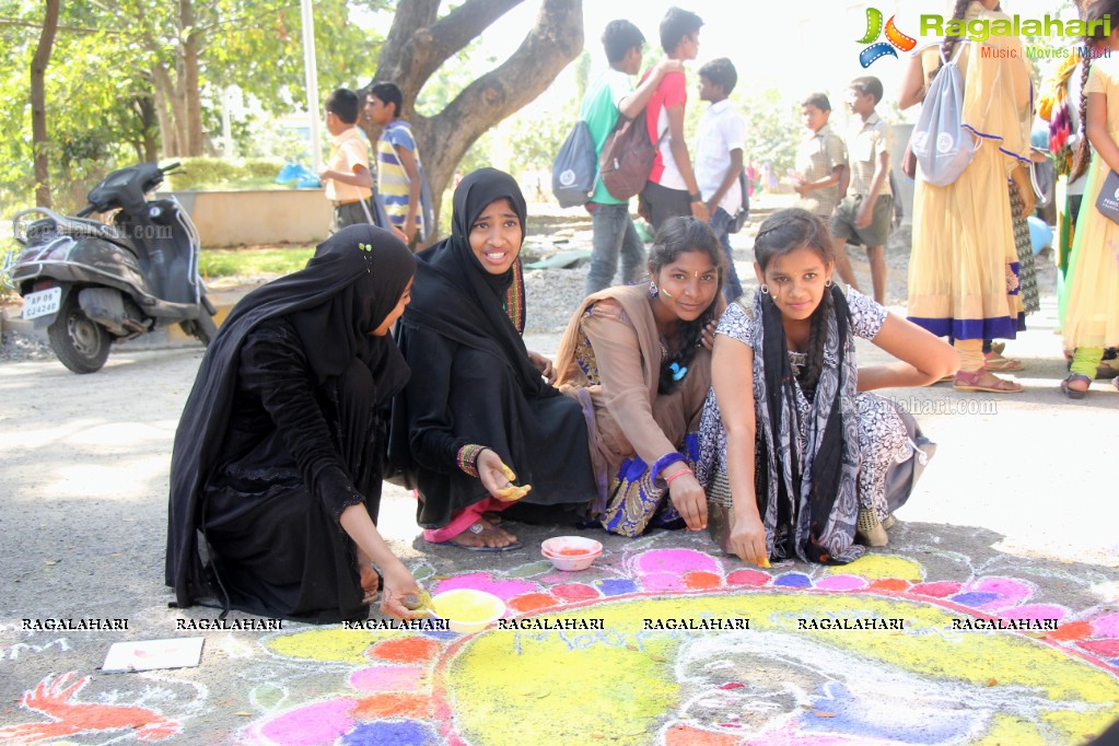 Chiguru - Fun Activity Day for Poor Children from Govt. Schools by Youth For Seva at Narayanamma Women's Engineering College