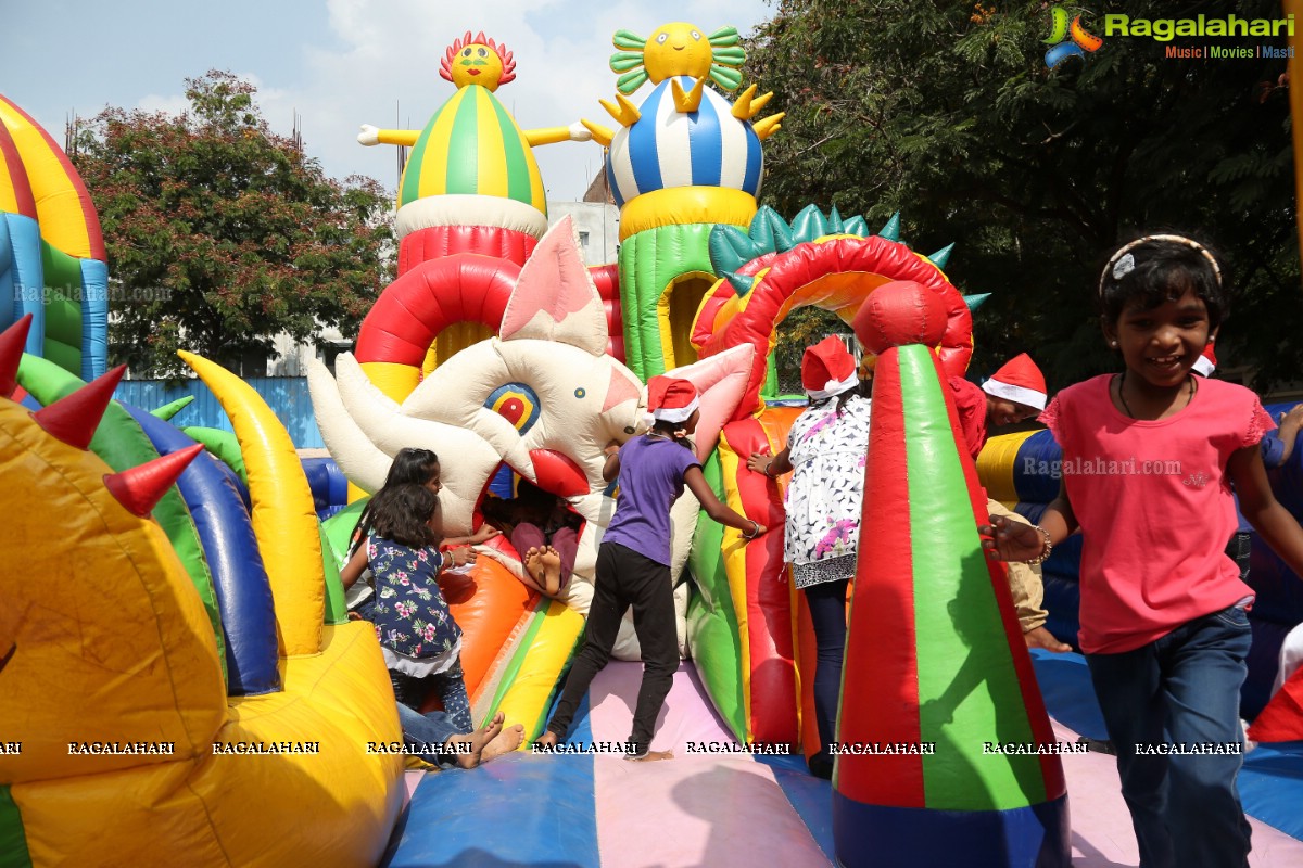 Hyderabad's Best Christmas Carnival for 400 Underprivileged Children by Youngistaan Foundation at Stanley Girls High School, Hyderabad