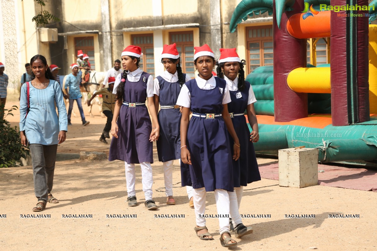 Hyderabad's Best Christmas Carnival for 400 Underprivileged Children by Youngistaan Foundation at Stanley Girls High School, Hyderabad