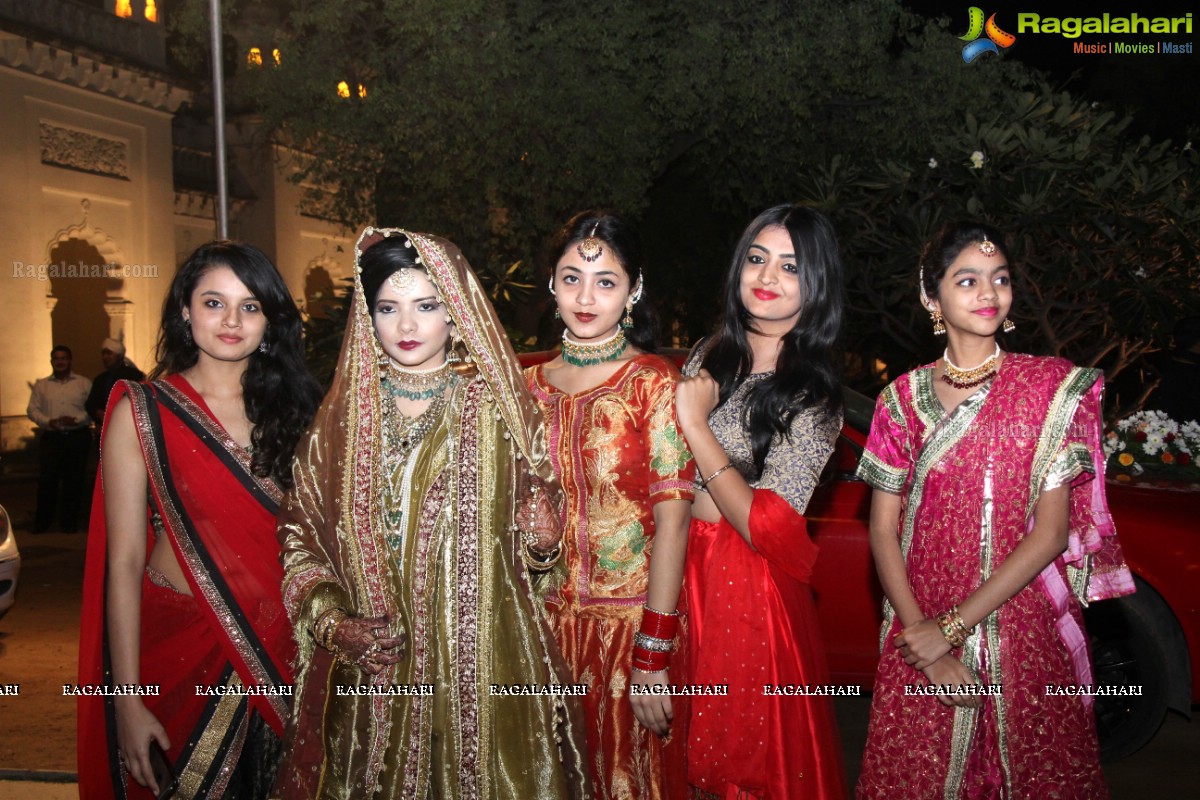 Grand Wedding Ceremony of Sahebzadi Feroze Jahan Begum-Syed Abbas Ali at Chowmahalla Palace, Hyderabad