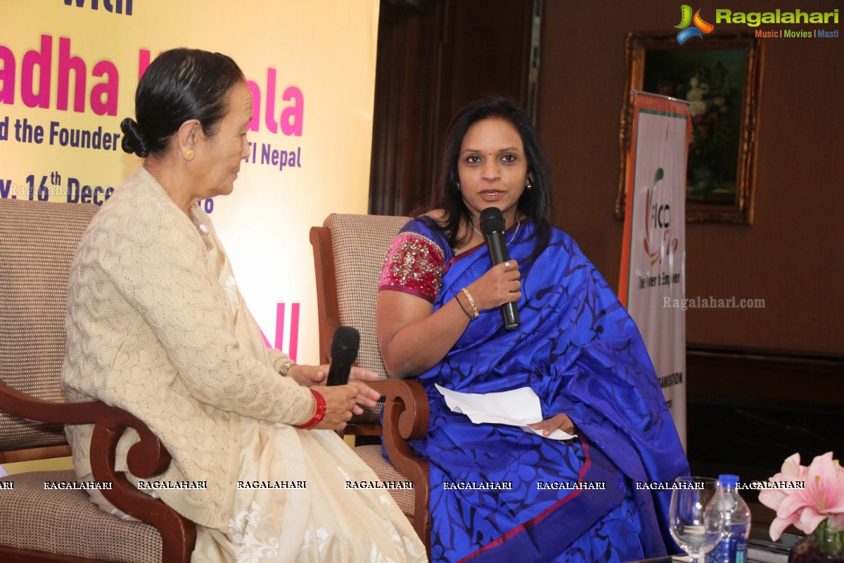 FICCI Ladies Organization's Interactive Session with Anuradha Koirala at Taj Krishna, Hyderabad