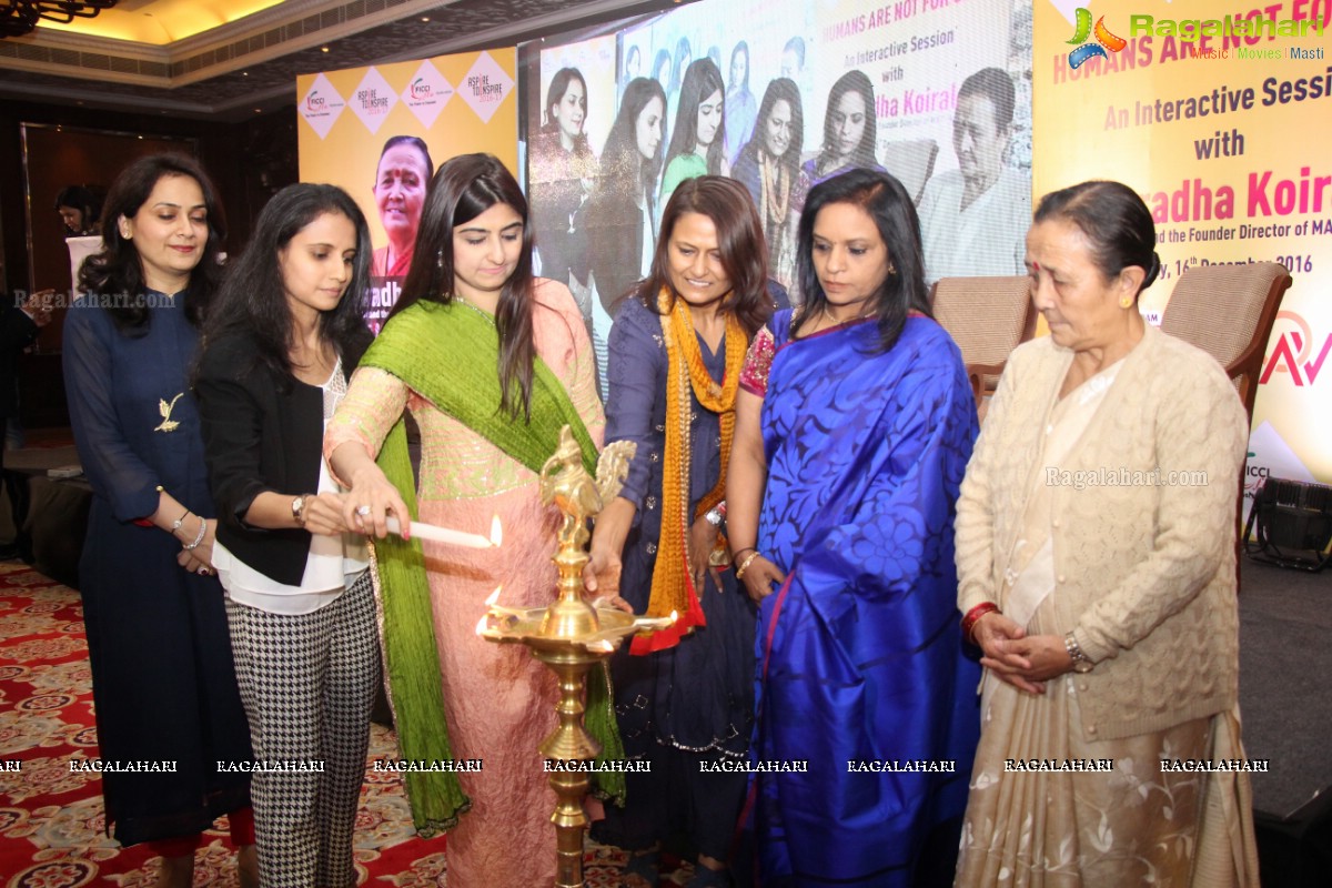 FICCI Ladies Organization's Interactive Session with Anuradha Koirala at Taj Krishna, Hyderabad