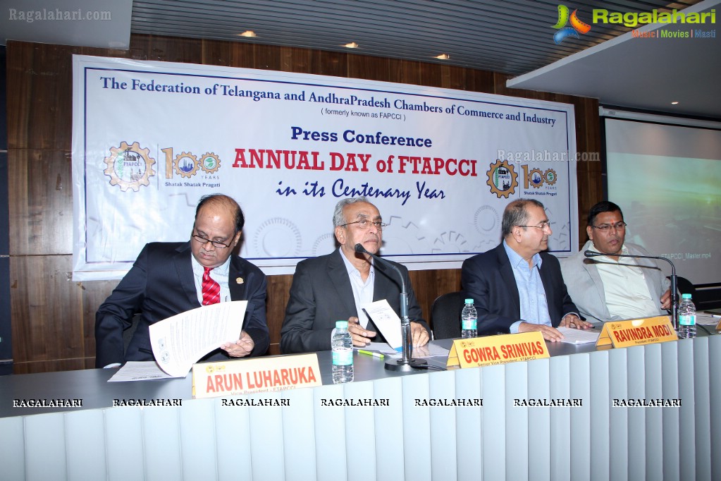 The Federation of Telangana and Andhra Pradesh Chambers of Commerce and Industry (FTAPCCI) Press Conference