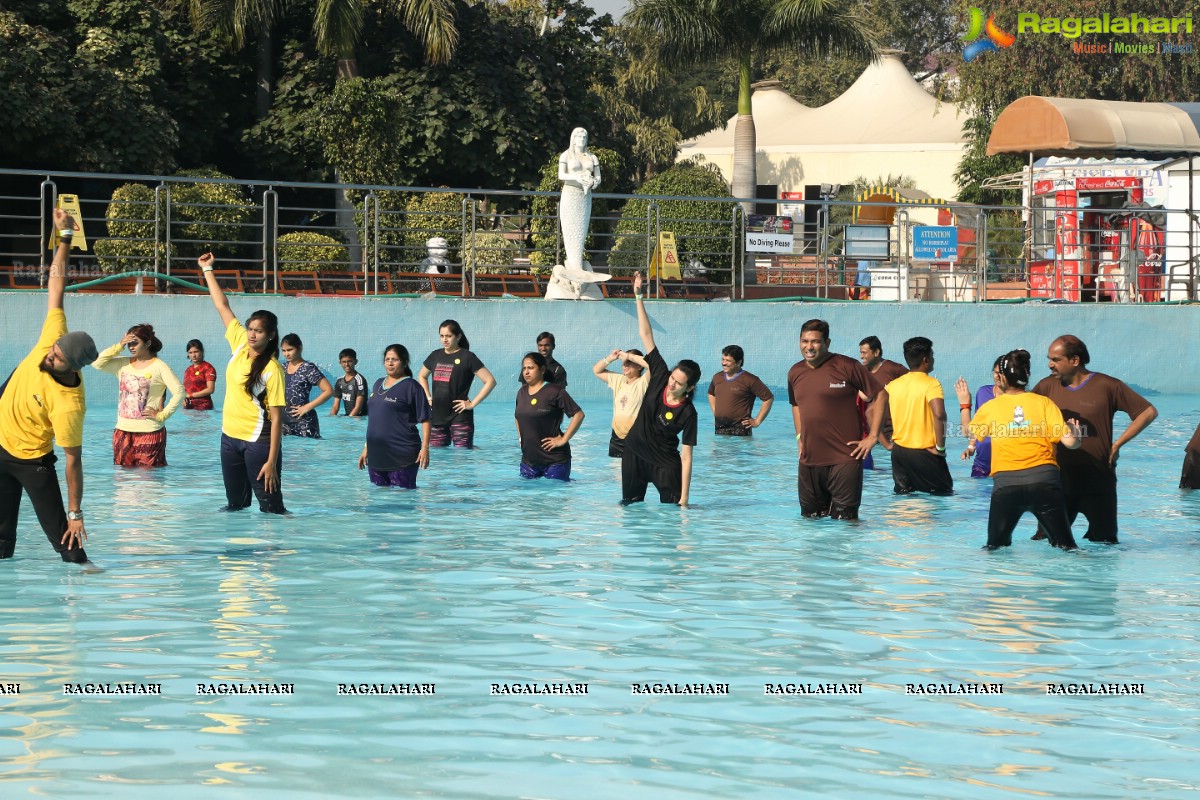 Aqua Yoga and Dance by Zorba at Jalvihar, Necklace Road, Hyderabad