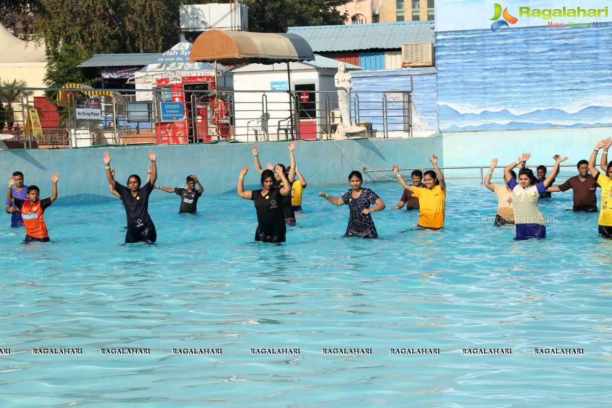 Aqua Yoga and Dance by Zorba at Jalvihar, Necklace Road, Hyderabad