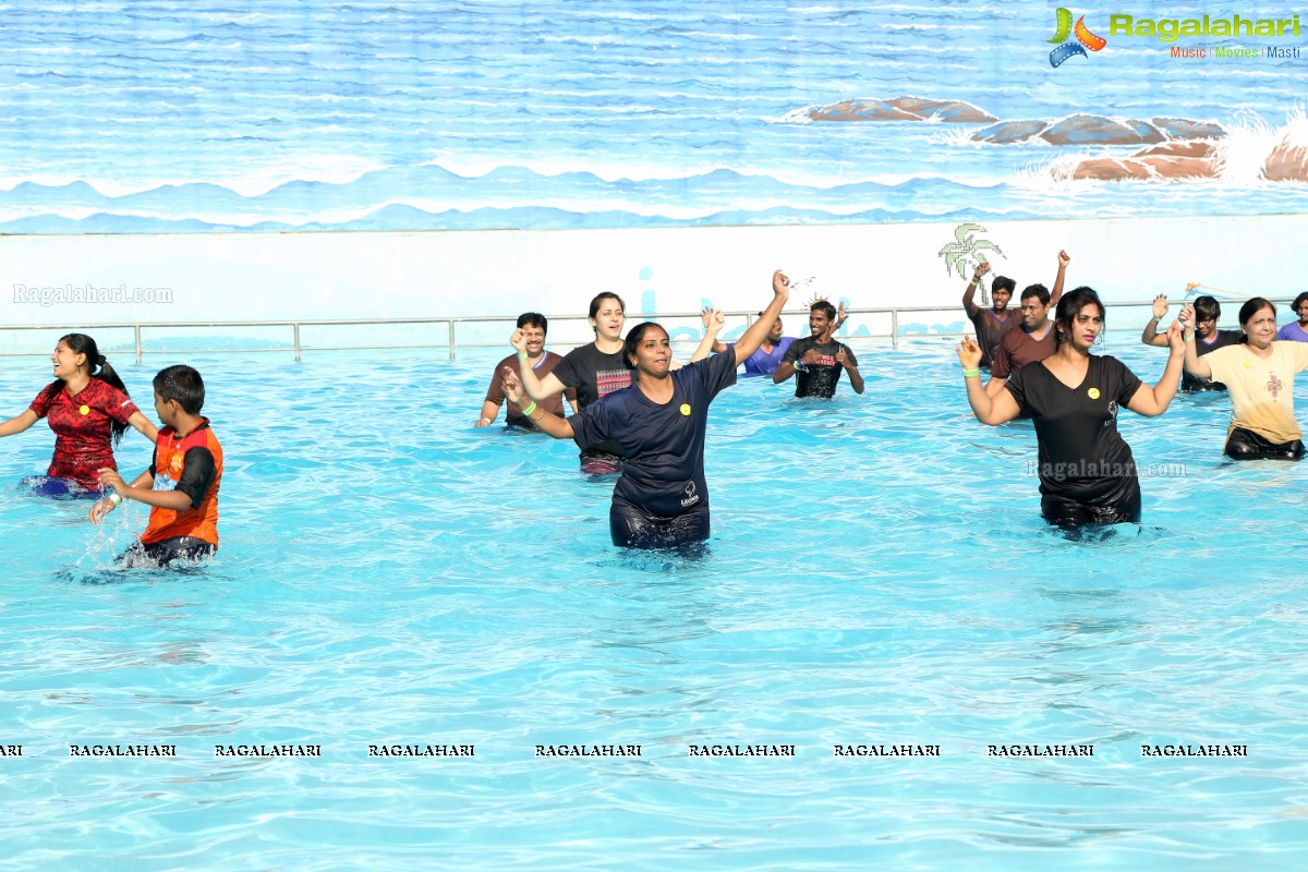 Aqua Yoga and Dance by Zorba at Jalvihar, Necklace Road, Hyderabad