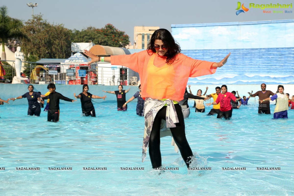 Aqua Yoga and Dance by Zorba at Jalvihar, Necklace Road, Hyderabad