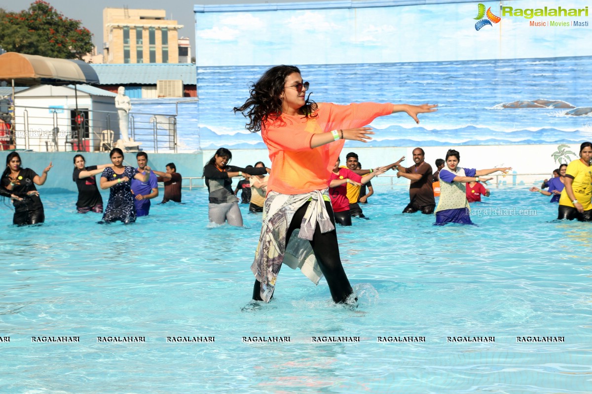 Aqua Yoga and Dance by Zorba at Jalvihar, Necklace Road, Hyderabad