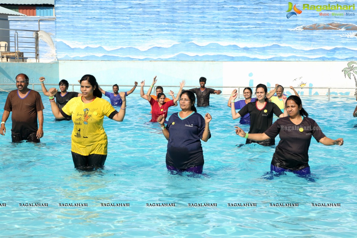 Aqua Yoga and Dance by Zorba at Jalvihar, Necklace Road, Hyderabad