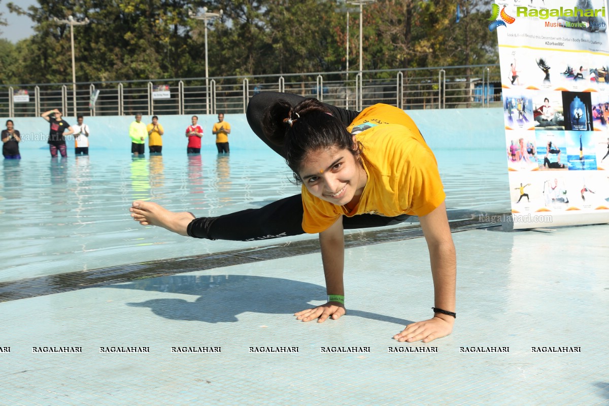 Aqua Yoga and Dance by Zorba at Jalvihar, Necklace Road, Hyderabad