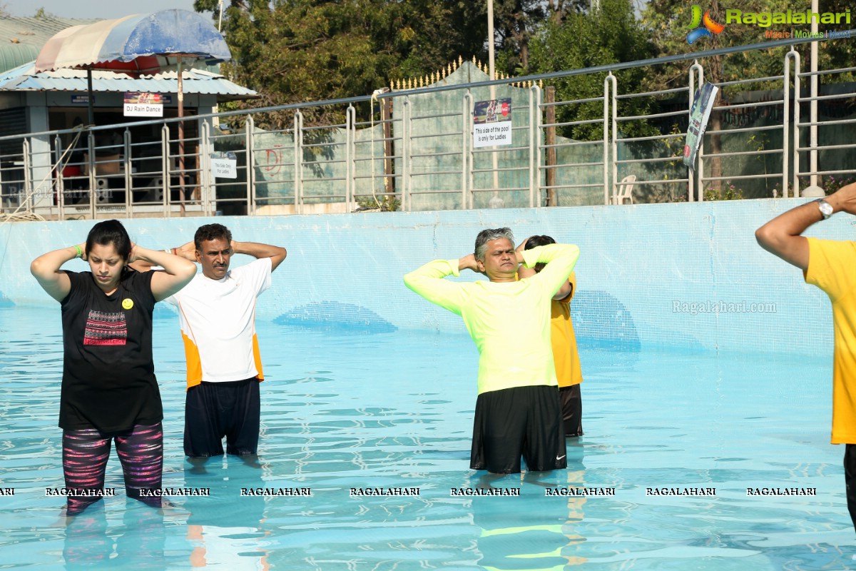 Aqua Yoga and Dance by Zorba at Jalvihar, Necklace Road, Hyderabad