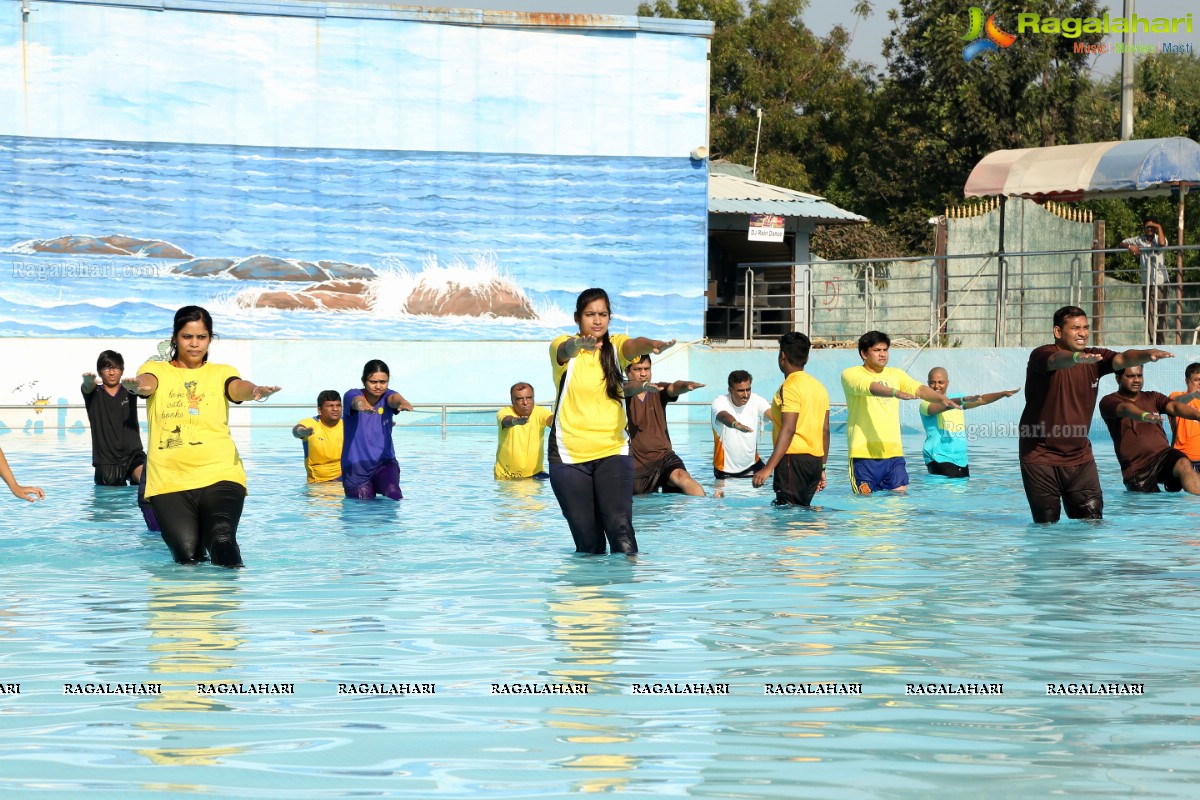 Aqua Yoga and Dance by Zorba at Jalvihar, Necklace Road, Hyderabad