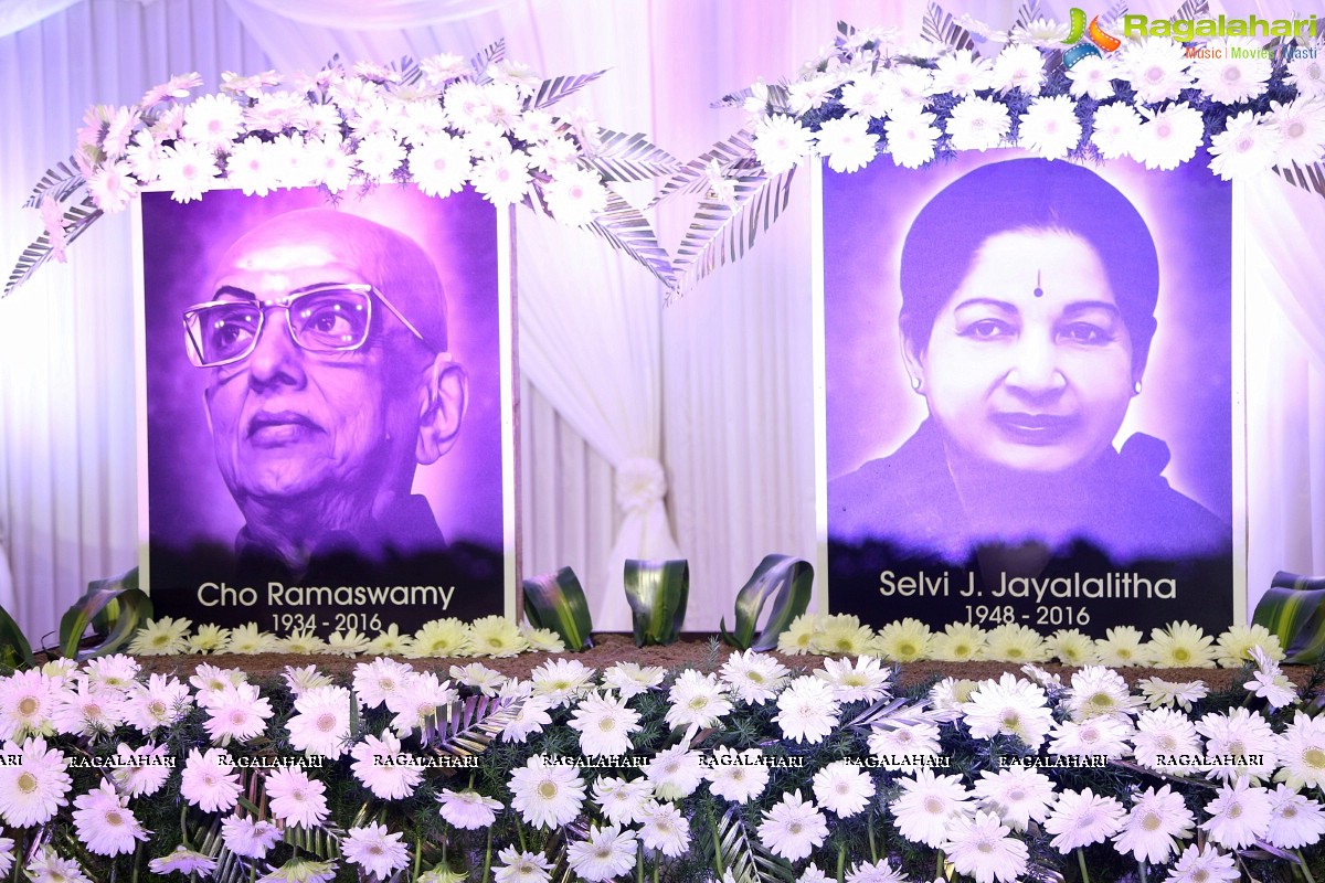 Nadigar Sangam Mourning Meeting for Jayalalithaa and Cho Ramaswamy