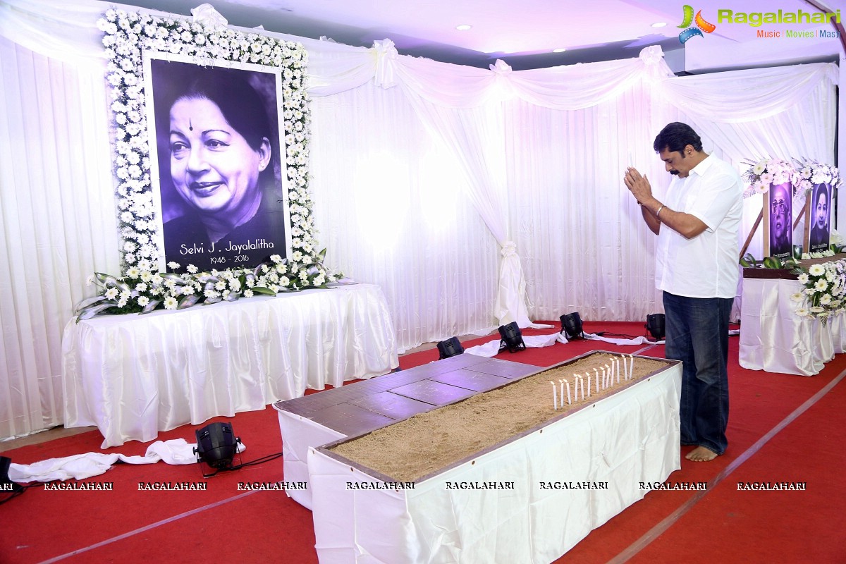 Nadigar Sangam Mourning Meeting for Jayalalithaa and Cho Ramaswamy