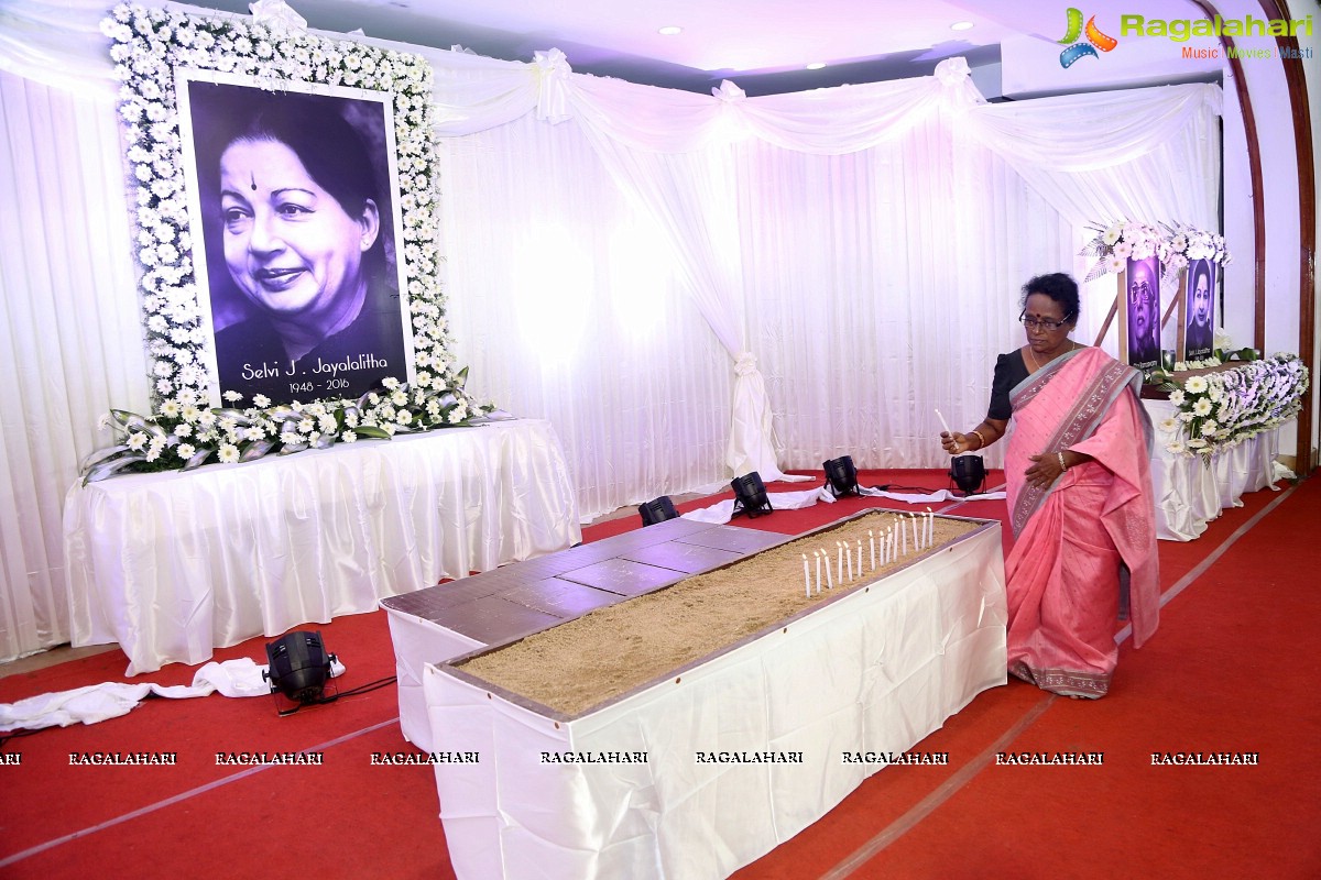 Nadigar Sangam Mourning Meeting for Jayalalithaa and Cho Ramaswamy