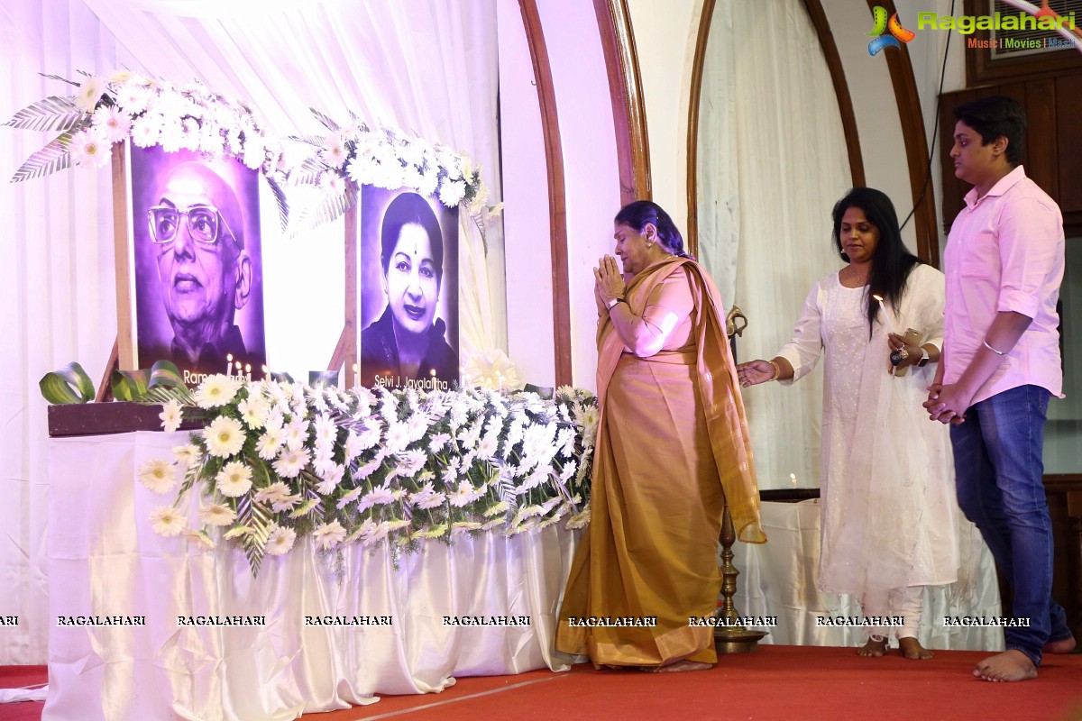 Nadigar Sangam Mourning Meeting for Jayalalithaa and Cho Ramaswamy