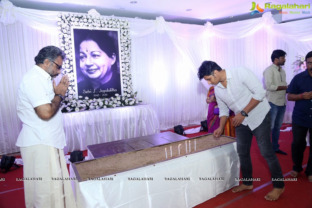 Nadigar Sangam Mourning Meeting for Jayalalithaa and Cho Ramaswamy