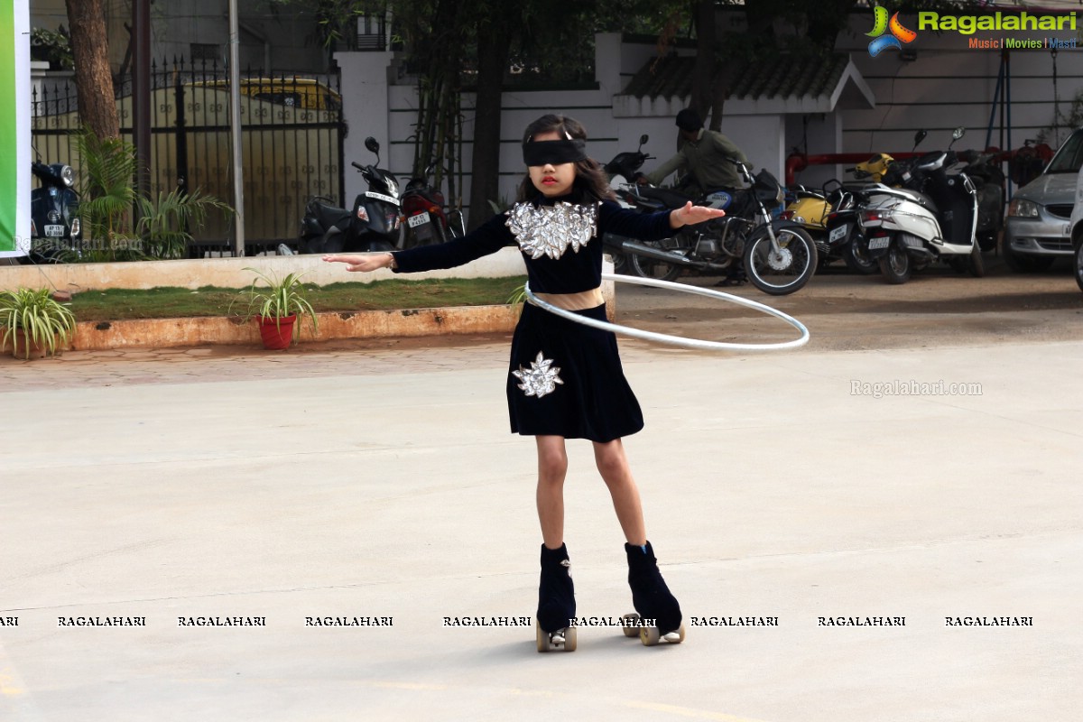 JCI Deccan - Roller Skating With High Heels And Hula Hooping by Shiksha at NASR School, Khairatabad