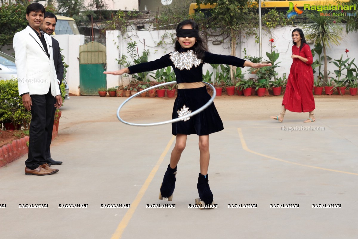 JCI Deccan - Roller Skating With High Heels And Hula Hooping by Shiksha at NASR School, Khairatabad