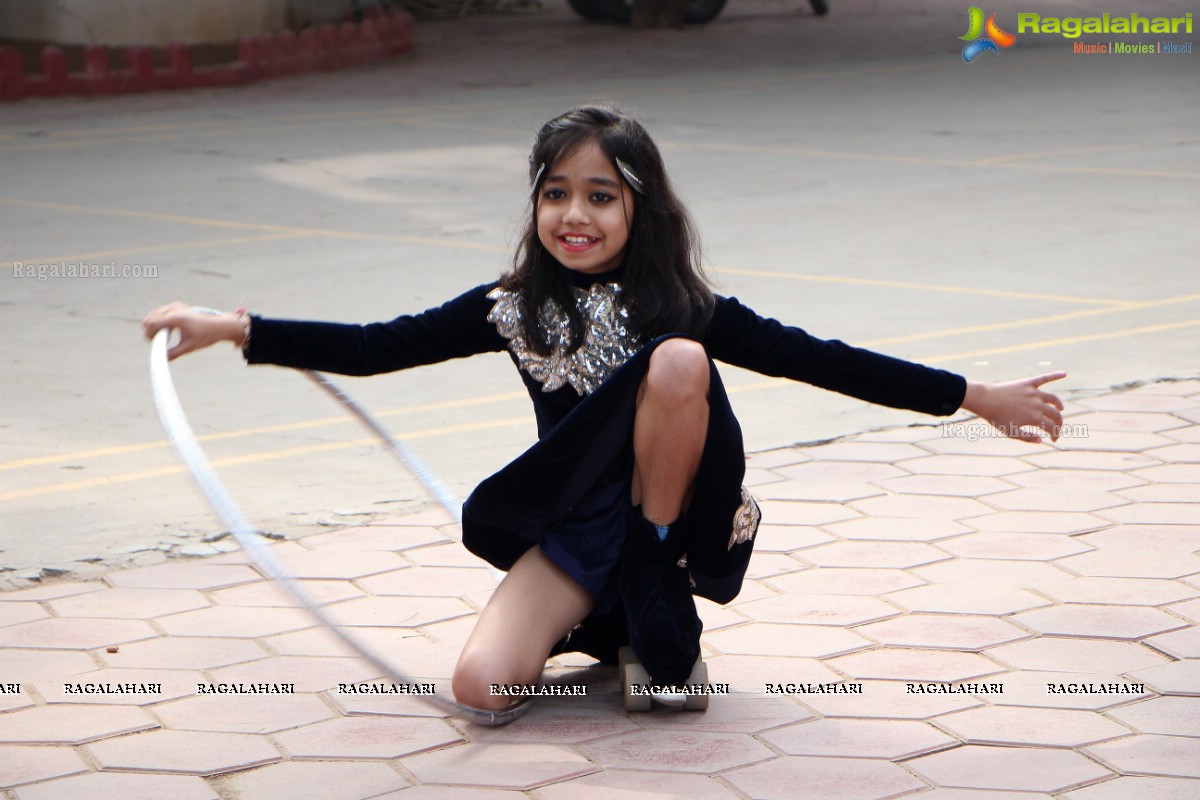 JCI Deccan - Roller Skating With High Heels And Hula Hooping by Shiksha at NASR School, Khairatabad