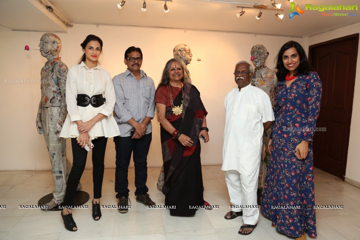 Odyssey - An International Art Series and Pune Biennial Pariticipatory Project by Manohar Chiluveru at Shrishti Art Gallery