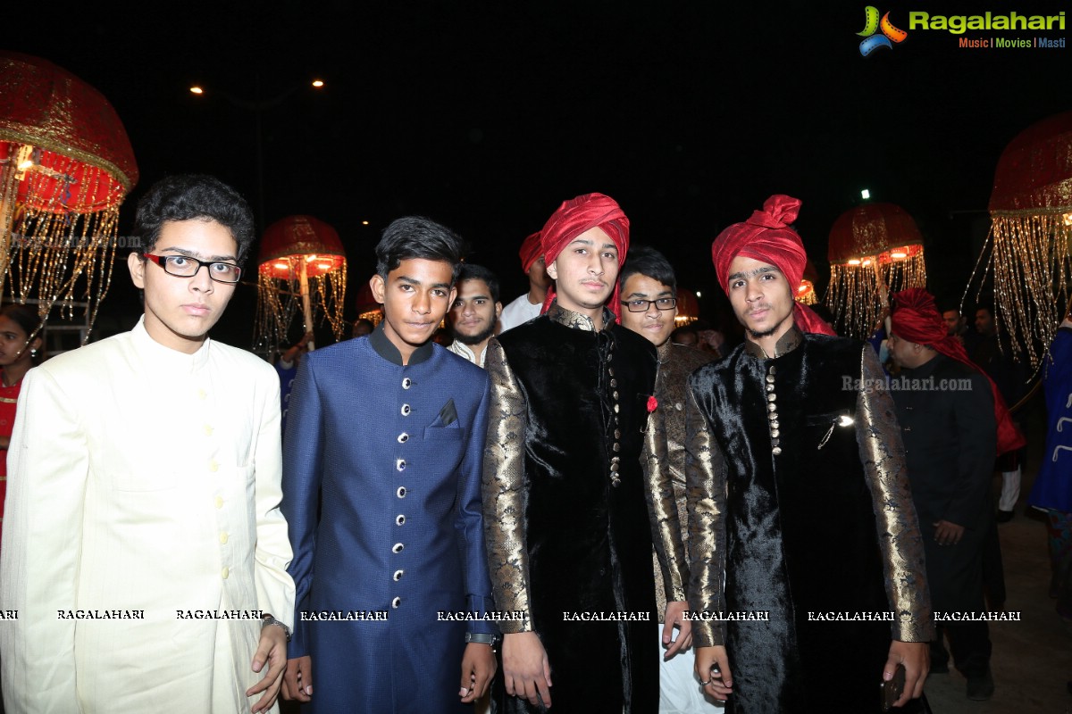 Minhaj Ahmed-Sayeedia's Wedding Ceremony at Raj Mahal Function Hall, Hyderabad