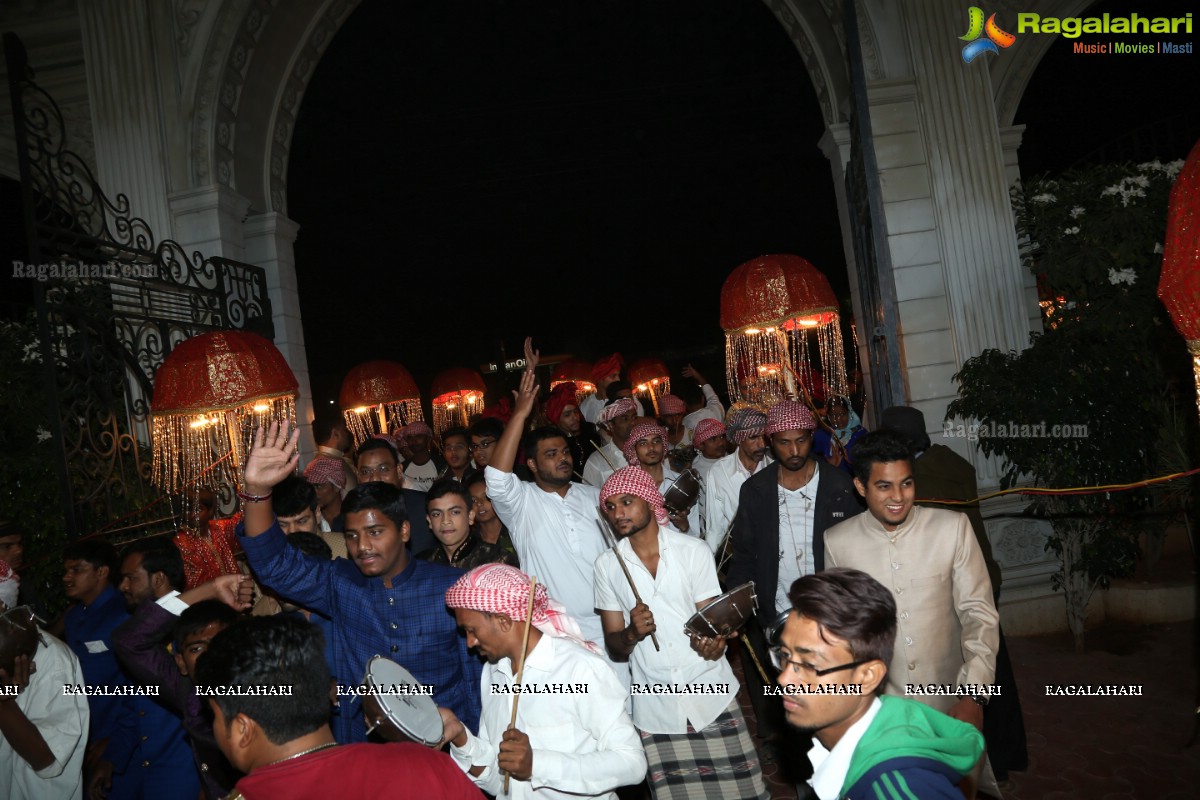 Minhaj Ahmed-Sayeedia's Wedding Ceremony at Raj Mahal Function Hall, Hyderabad