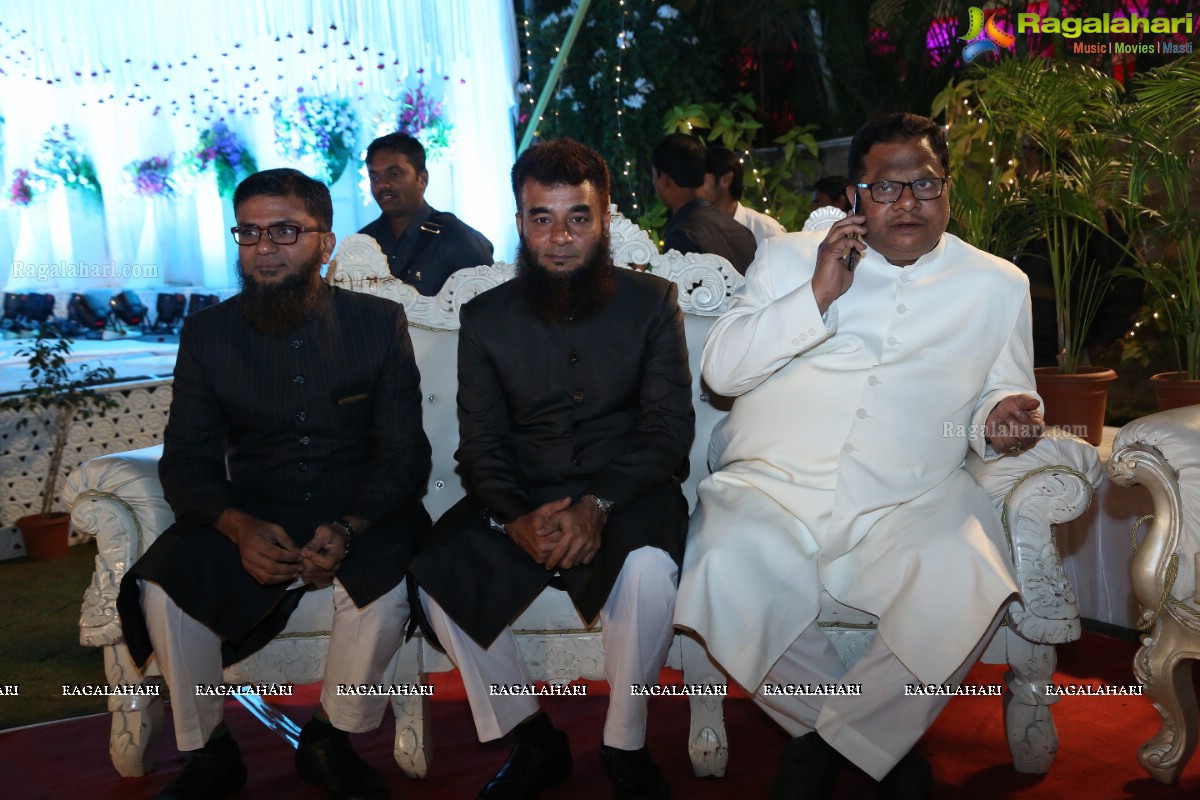 Minhaj Ahmed-Sayeedia's Wedding Ceremony at Raj Mahal Function Hall, Hyderabad