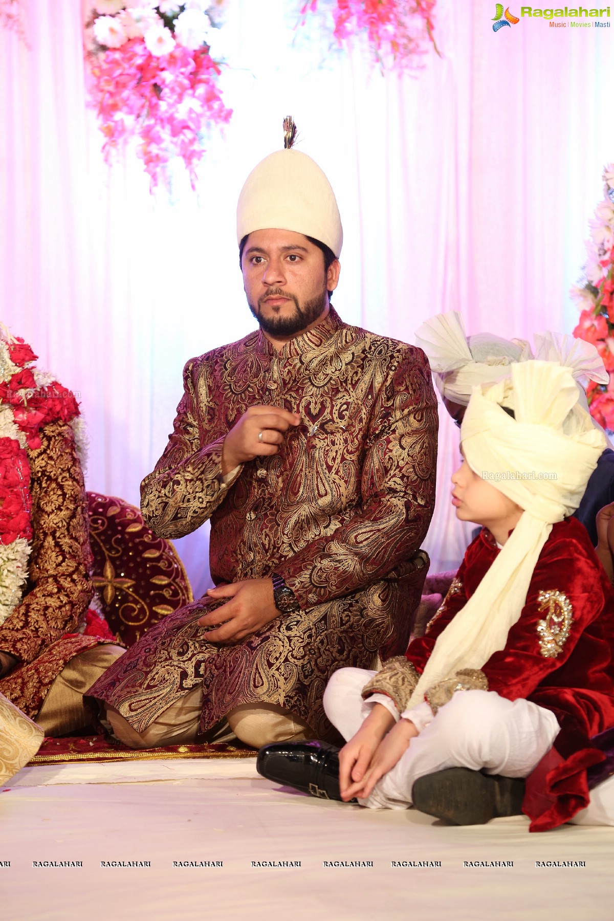 Grand Wedding Ceremony of Sahebzadi Sakina Mahin with Nawab Mir Anwar Ali Khan at Royal Regency Gardens