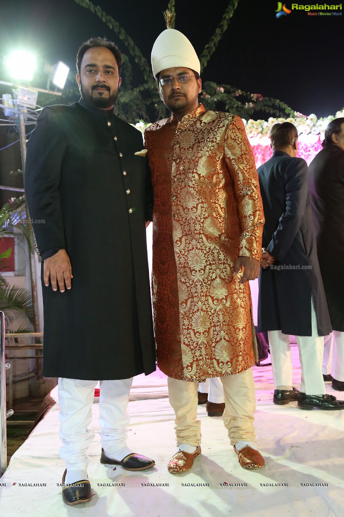 Grand Wedding Ceremony of Sahebzadi Sakina Mahin with Nawab Mir Anwar Ali Khan at Royal Regency Gardens