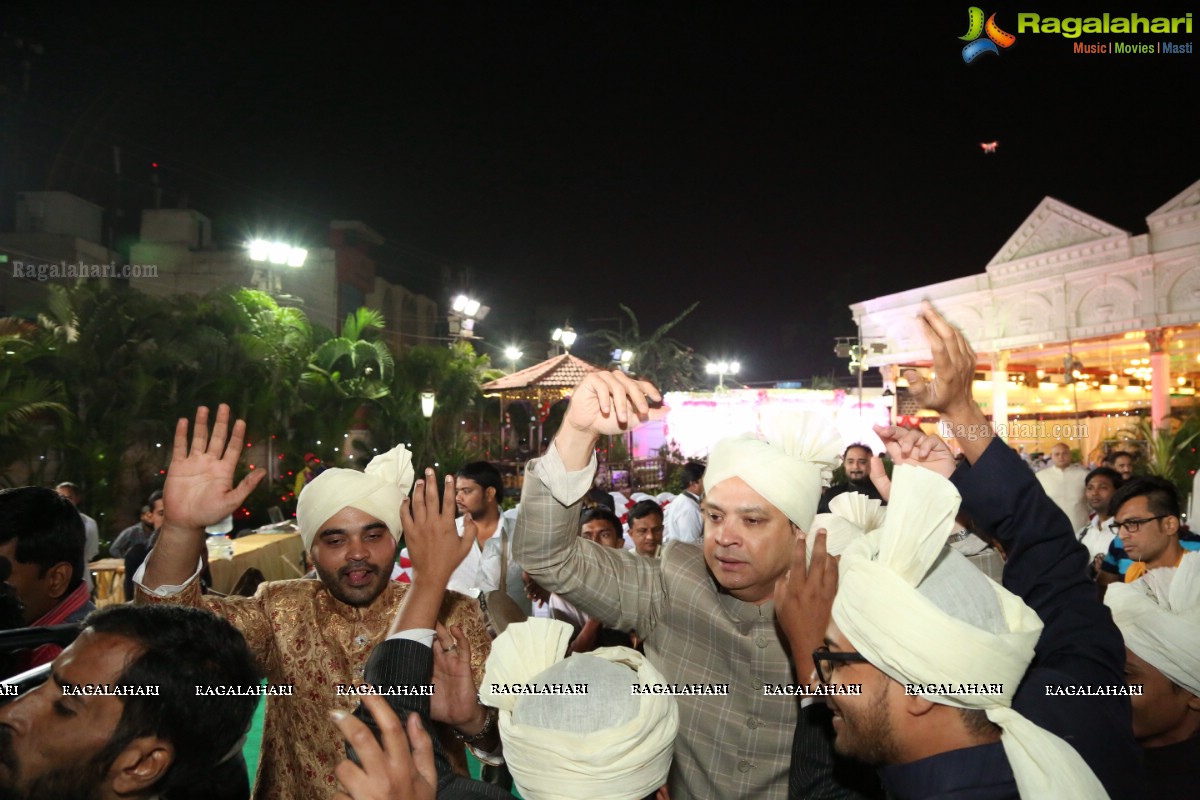 Grand Wedding Ceremony of Sahebzadi Sakina Mahin with Nawab Mir Anwar Ali Khan at Royal Regency Gardens