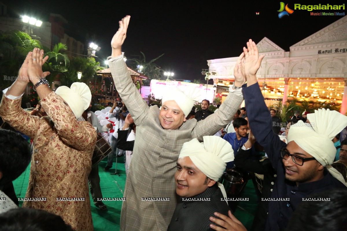 Grand Wedding Ceremony of Sahebzadi Sakina Mahin with Nawab Mir Anwar Ali Khan at Royal Regency Gardens