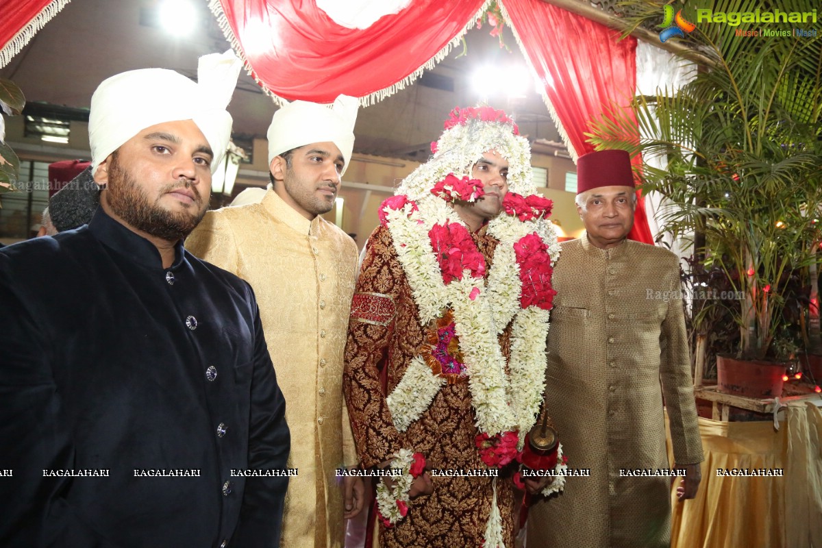 Grand Wedding Ceremony of Sahebzadi Sakina Mahin with Nawab Mir Anwar Ali Khan at Royal Regency Gardens