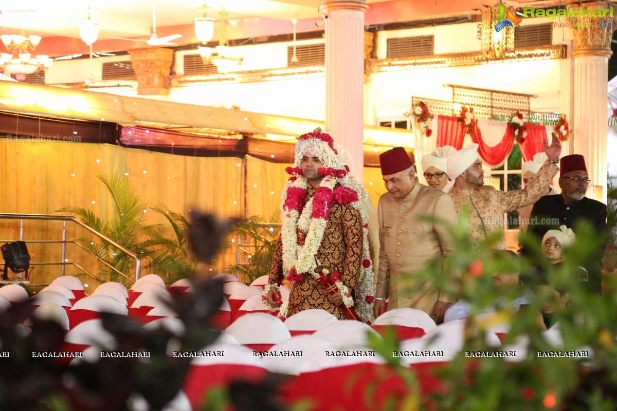 Grand Wedding Ceremony of Sahebzadi Sakina Mahin with Nawab Mir Anwar Ali Khan at Royal Regency Gardens