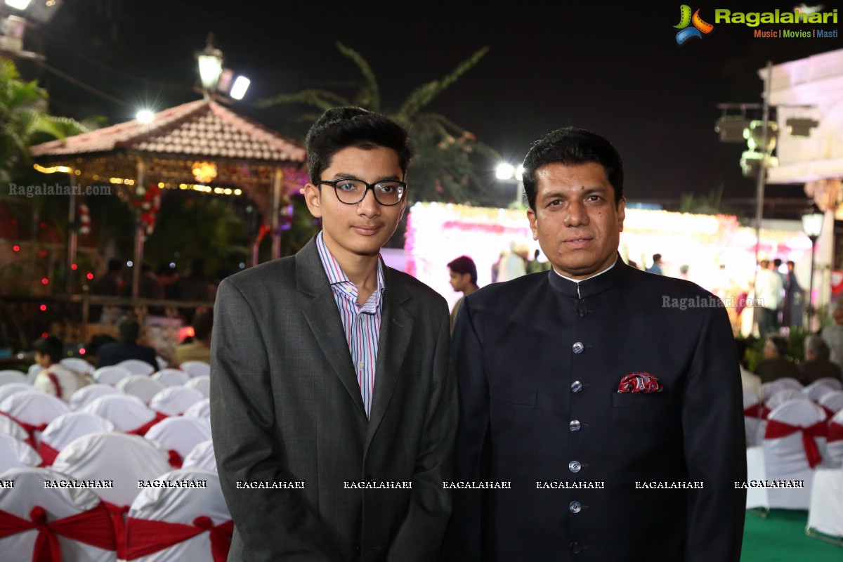 Grand Wedding Ceremony of Sahebzadi Sakina Mahin with Nawab Mir Anwar Ali Khan at Royal Regency Gardens