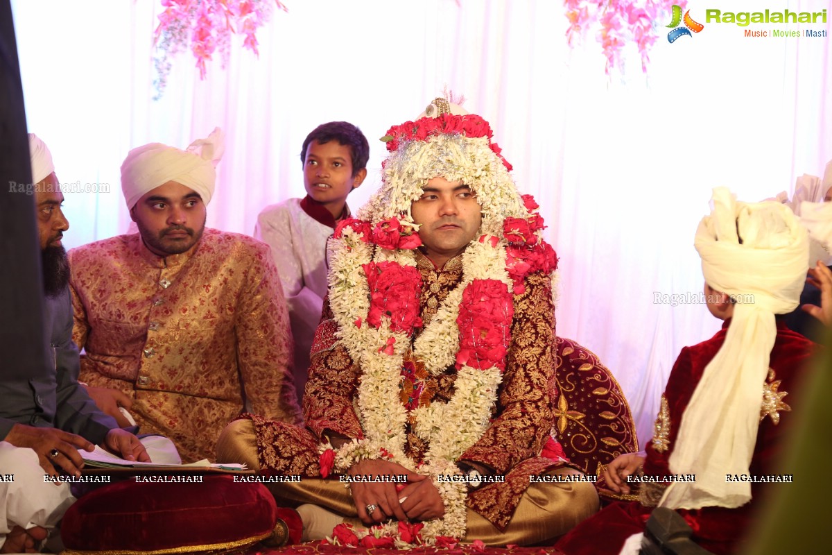 Grand Wedding Ceremony of Sahebzadi Sakina Mahin with Nawab Mir Anwar Ali Khan at Royal Regency Gardens