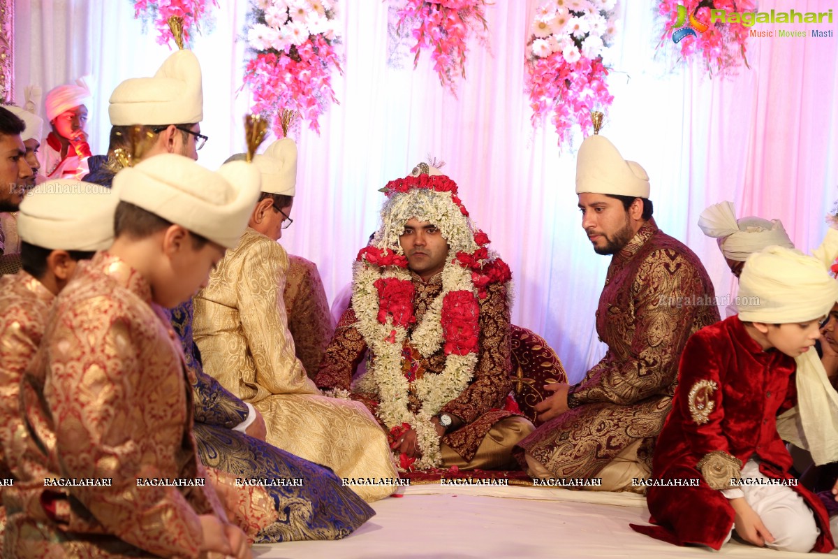 Grand Wedding Ceremony of Sahebzadi Sakina Mahin with Nawab Mir Anwar Ali Khan at Royal Regency Gardens