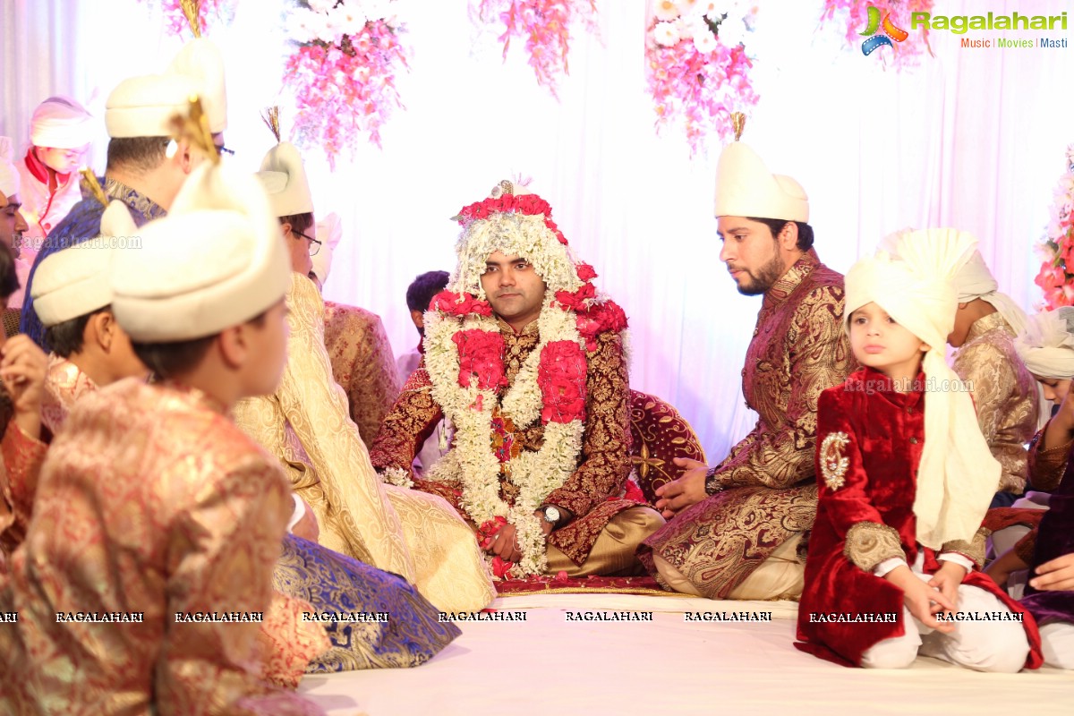 Grand Wedding Ceremony of Sahebzadi Sakina Mahin with Nawab Mir Anwar Ali Khan at Royal Regency Gardens