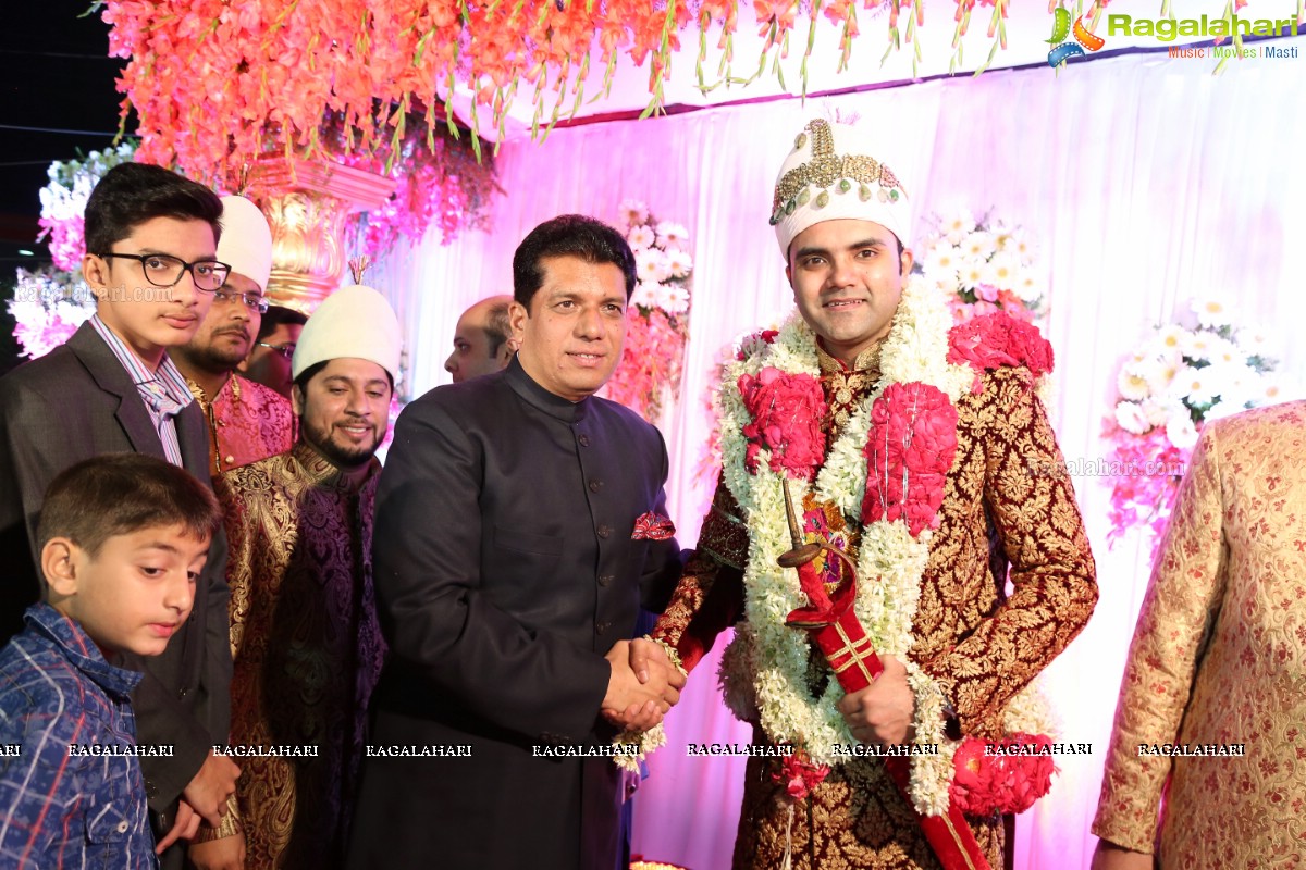 Grand Wedding Ceremony of Sahebzadi Sakina Mahin with Nawab Mir Anwar Ali Khan at Royal Regency Gardens