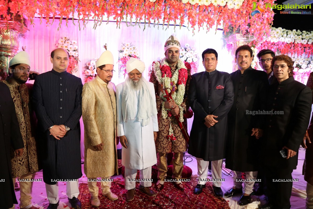 Grand Wedding Ceremony of Sahebzadi Sakina Mahin with Nawab Mir Anwar Ali Khan at Royal Regency Gardens
