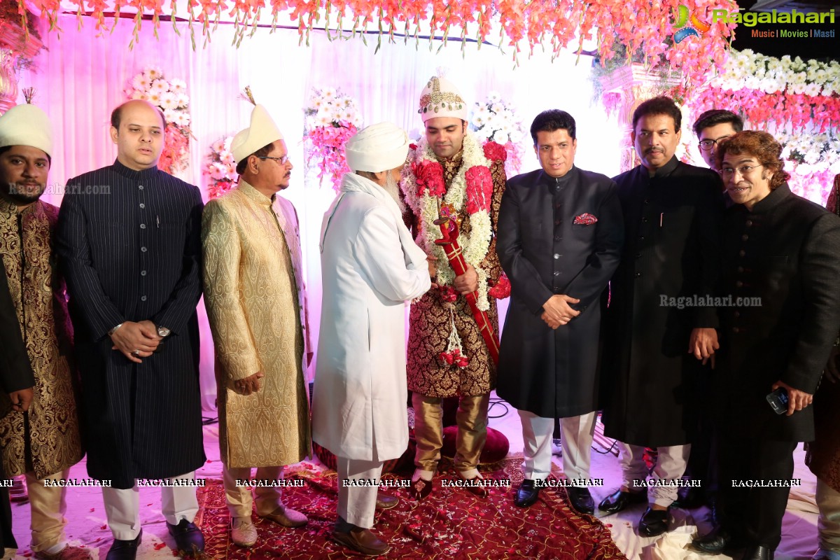 Grand Wedding Ceremony of Sahebzadi Sakina Mahin with Nawab Mir Anwar Ali Khan at Royal Regency Gardens