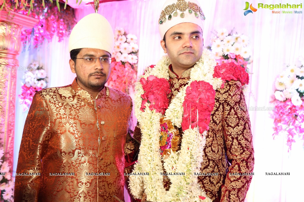 Grand Wedding Ceremony of Sahebzadi Sakina Mahin with Nawab Mir Anwar Ali Khan at Royal Regency Gardens