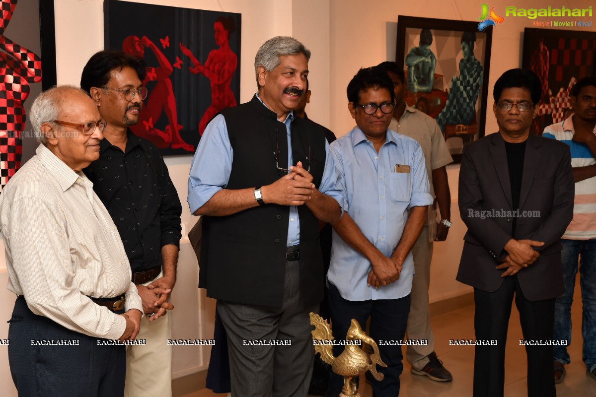 Sonaly Gandhi Lakhotia Art Exhibition at Gallery Space, Hyderabad - Curated by Fawad Tamkanat