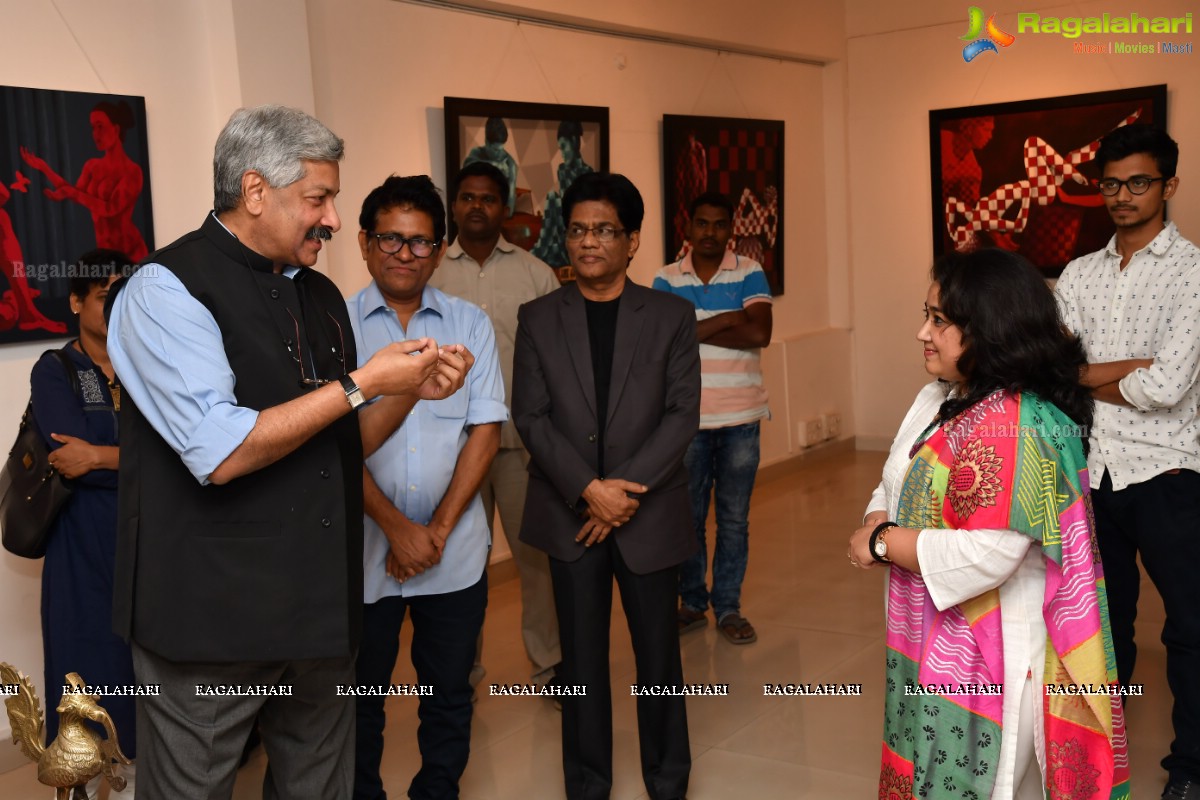 Sonaly Gandhi Lakhotia Art Exhibition at Gallery Space, Hyderabad - Curated by Fawad Tamkanat