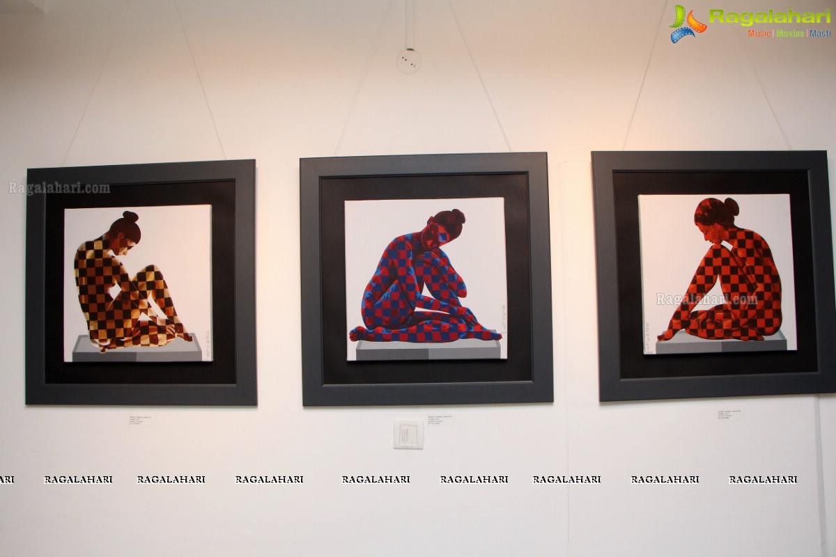 Sonaly Gandhi Lakhotia Art Exhibition at Gallery Space, Hyderabad - Curated by Fawad Tamkanat