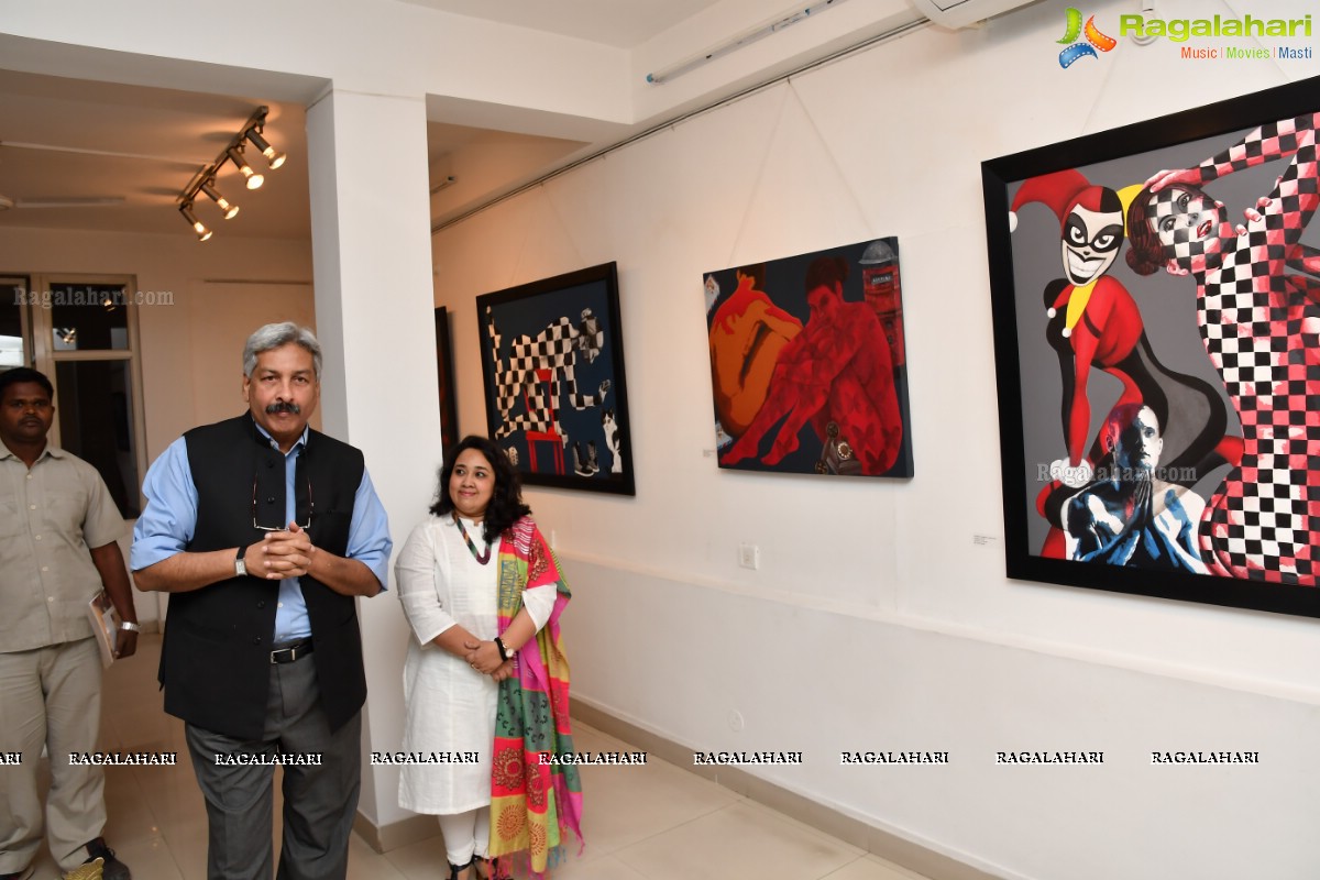 Sonaly Gandhi Lakhotia Art Exhibition at Gallery Space, Hyderabad - Curated by Fawad Tamkanat