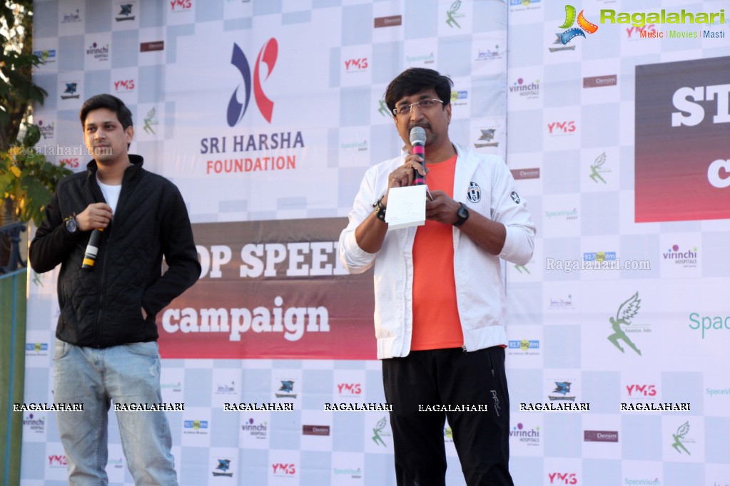 The Sri Harsha Foundation organized by the Hyderabad Stop Speed in association with Naga Chaitanya