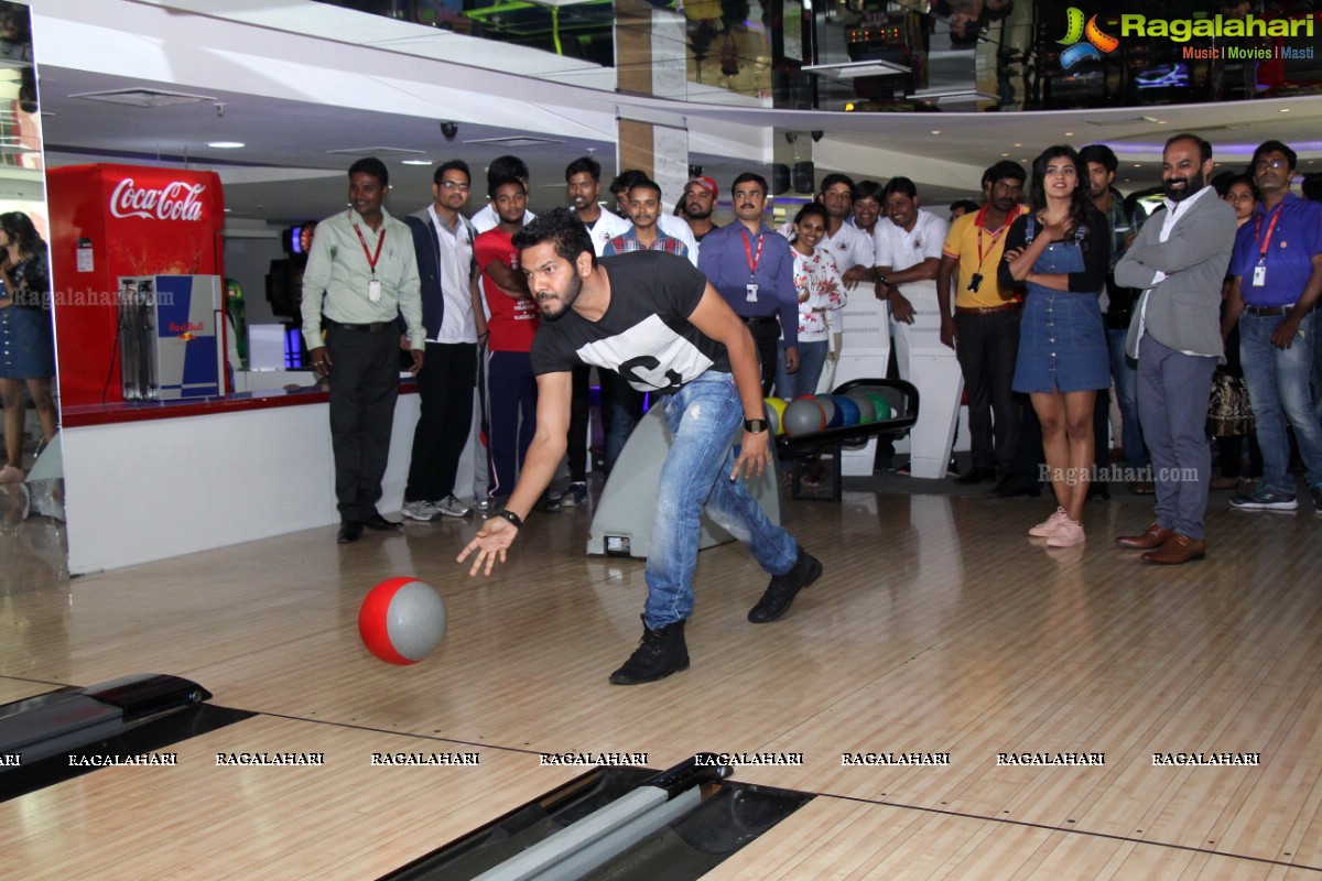 Hebah Patel at SVM Pin Chasers Challenge Tournament at SVM Bowling Alley, Hyderabad